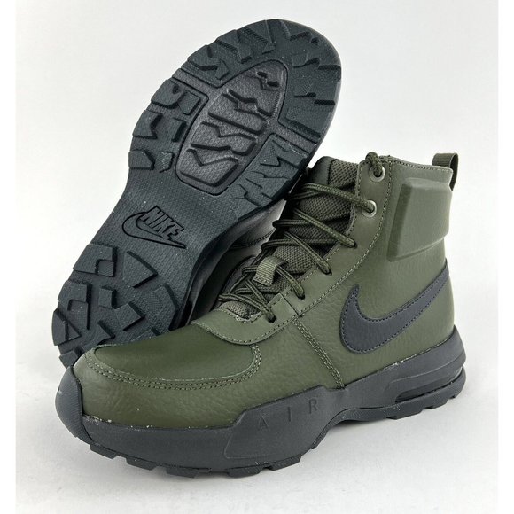 Nike Air Max Goaterra 2.0 Green Youth Size 7Y Boots Leather Black NO SHOE BOX - Picture 2 of 11